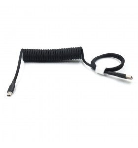 usb 2.0 to type c coiled keyboard cable 